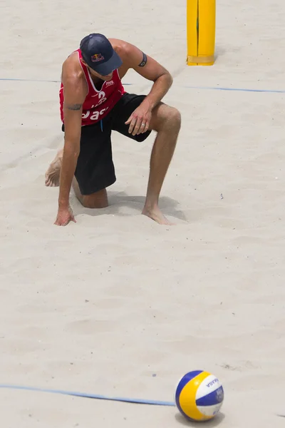 American beach volley athlete Dalhausser during the ASICS World Series of Beach Volleyball 2013 — Stock Photo, Image