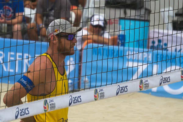 Alison athlete in the ASICS World Series of Beach Volleyball 2013 — Stock Photo, Image