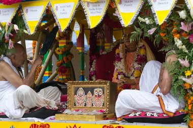 37 yıllık Festivali chariots of yılında srila prabhupada resim ile savaş arabası