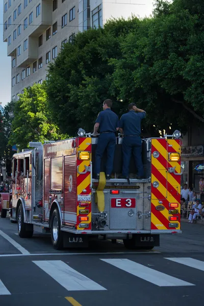 Fire Truck 73th Annual Nisei Week Grand Parade — Stock Photo, Image
