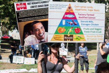 protestocular sokaklarında monsanto corporation karşı yürüdü.