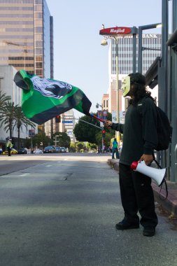 protestocular sokaklarında monsanto corporation karşı yürüdü.
