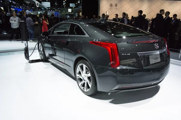 Cadillac elr bil på displayen på la auto show. — Stockfoto