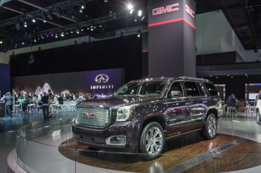 GMC yukon araba la auto Show'da sergilenen.