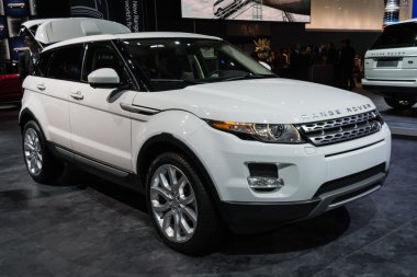 Land rover range rover araba la auto Show'da sergilenen.