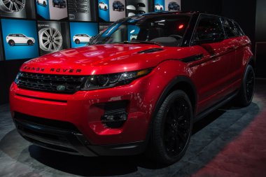 Land rover range rover araba la auto Show'da sergilenen.