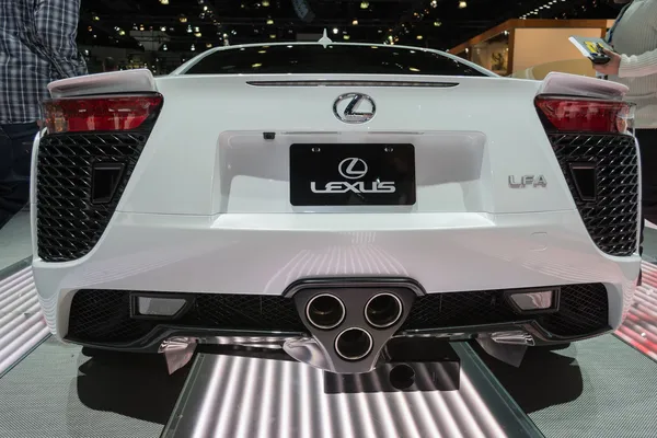 Lexus LFA coche en exhibición en el LA Auto Show . — Foto de Stock