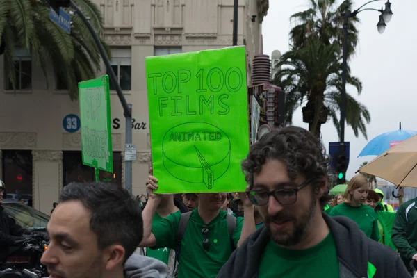 Visual effects artists protest during Academy Awards — Stock Photo, Image