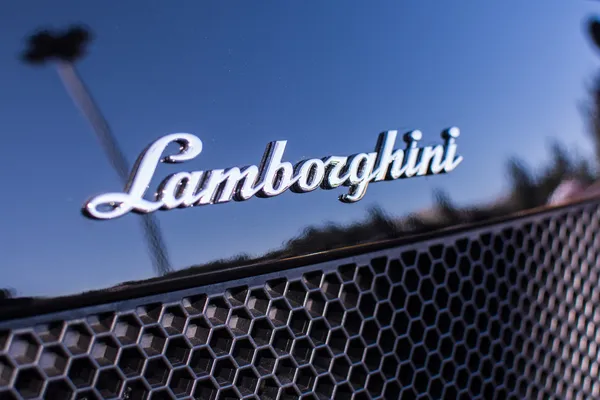 Lamborghini on exhibition parking at an annual event Supercar Su — Stock Photo, Image