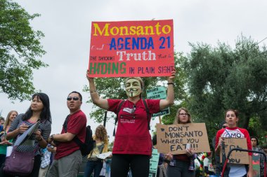 protestocular sokaklarında monsanto corporation karşı yürüdü