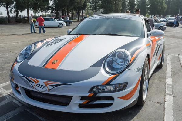 Porsche on exhibition at the annual event Supercar Sunday Ferrari Day — Stock Photo, Image