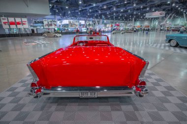Las Vegas, ABD, 5 Kasım 2021 Chevrolet Bel Air Boyd Air by Chip Foose, SEMA Show 'da sergilendi..