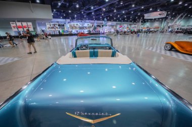 Las Vegas, ABD - 5 Kasım 1957 Chevrolet Bel Air Restomod by Chip Foose SEMA Show 'da sergilendi.