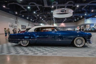 Las Vegas, ABD, 5 Kasım 2021: 1948 Cadillac EldoRod by Chip Foose SEMA Show 'da sergilendi.
