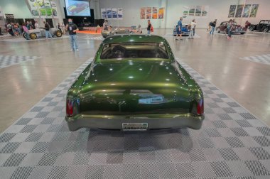 Las Vegas, ABD, 5 Kasım 2021: 1954 Plymouth Belvedere Sniper by Chip Foose SEMA Show 'da sergilendi