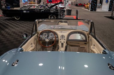 Las Vegas, ABD - 5 Kasım 2021 Chevrolet Corvette SEMA Show 'da sergilendi