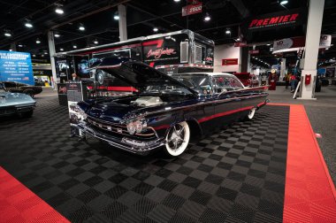 Las Vegas, ABD - 5 Kasım 2021: Buick Invicta Blue Suede Shoes SEMA Show 'da sergilendi