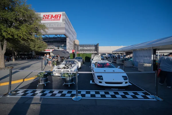 Las Vegas Eua Novembro 2021 Pit Paddock Apresentado Salão Sema — Fotografia de Stock