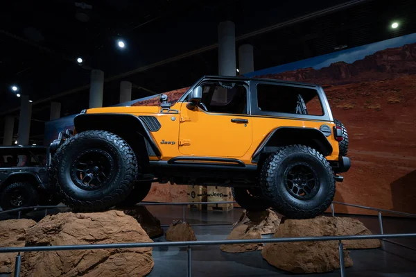 Las Vegas Estados Unidos Noviembre 2021 Jeep Orange Peelz Presentó — Foto de Stock