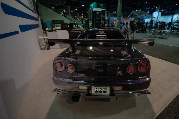 라스베이거스 2021 Nissan Skyline R34 Spec Showcased Sema Show — 스톡 사진