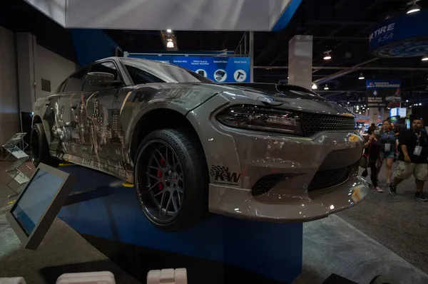 라스베이거스 2021 Dodge Challenger Srt Hellcat Showcased Sema Show — 스톡 사진