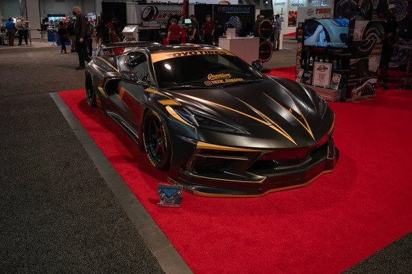 Las Vegas Usa November 2021 Corvette Z06 Showcased Sema Show — Stock Photo, Image