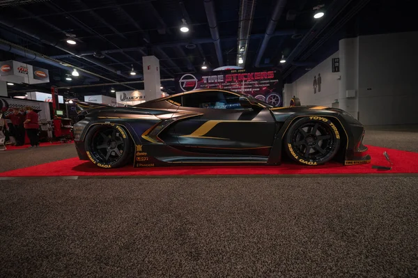 Las Vegas Usa Novembre 2021 Corvette Z06 Mostra Sema Show — Foto Stock