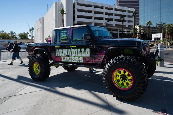 라스베이거스 2021 Jeep Gladiator Showcased Sema Show — 스톡 사진