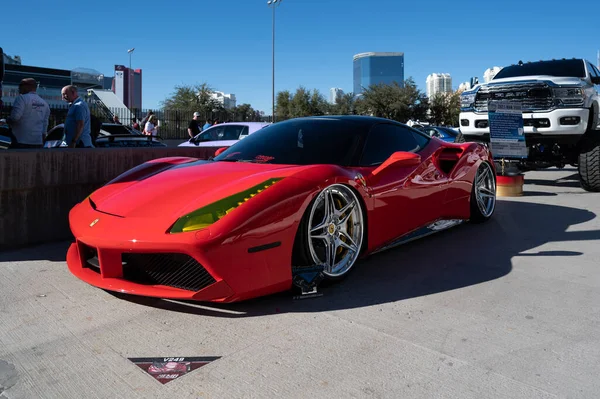 Las Vegas Сша Листопада 2021 Ferrari 448 Показано Sema Show — стокове фото