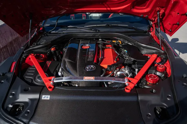 Лас Вегас Сша Ноября 2021 Года Двигатель Toyota Supra Представлен — стоковое фото