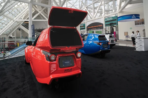 Los Angeles Eua Novembro 2021 Electrameccanica Solo Apresentou Auto Show — Fotografia de Stock