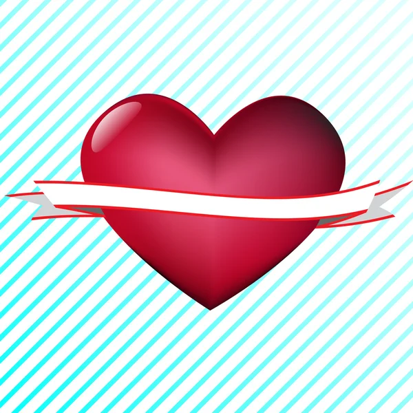 Heart with tape — Stock Vector