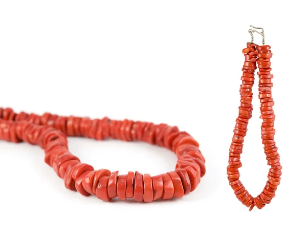 Red Coral Necklace — Stock Photo, Image