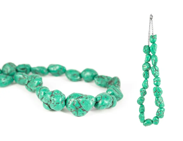 Collana turchese verde — Foto Stock