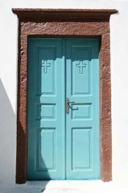 pastoral turkuaz kapı