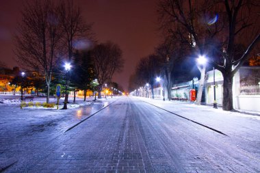 Mavi Cami Gecesi ve Karlı