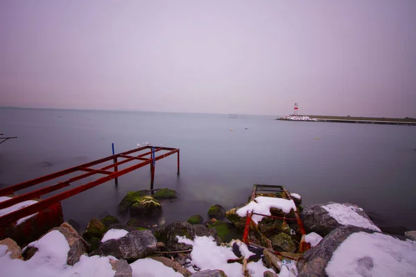 Ile Est Une Des Belles Villes Côtières Istanbul — Photo