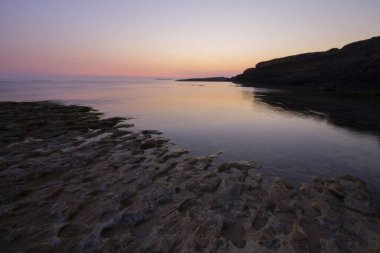 Kocaeli 'nin Kefken ilçesinin kıyılarındaki farklı kaya yapıları.