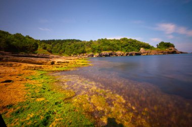 Kocaeli 'nin Kefken ilçesinin kıyılarındaki farklı kaya yapıları.
