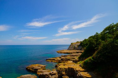 Kocaeli 'nin Kefken ilçesinin kıyılarındaki farklı kaya yapıları.