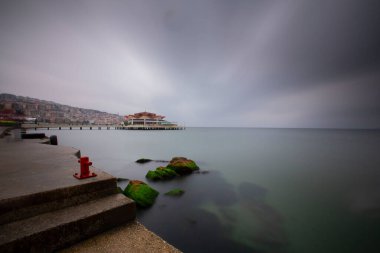 Buyukcekmece albatros sahili uzun pozlama tekniğiyle fotoğraflandı.