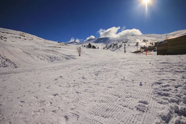 People Skiing Uludag Mountain Uludag Mountain Ski Resort Turkey — Photo