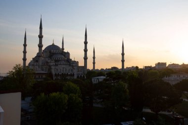 Mavi Camii (Sultanahmet Camii), Boğaziçi ve Anadolu Yakası manzarası, Istanbul, Türkiye