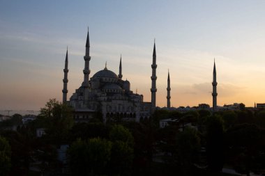 Mavi Camii (Sultanahmet Camii), Boğaziçi ve Anadolu Yakası manzarası, Istanbul, Türkiye