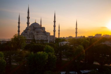 Mavi Camii (Sultanahmet Camii), Boğaziçi ve Anadolu Yakası manzarası, Istanbul, Türkiye