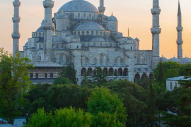 Mavi Camii (Sultanahmet Camii), Boğaziçi ve Anadolu Yakası manzarası, Istanbul, Türkiye