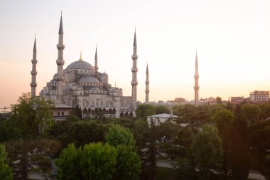 Mavi Camii (Sultanahmet Camii), Boğaziçi ve Anadolu Yakası manzarası, Istanbul, Türkiye