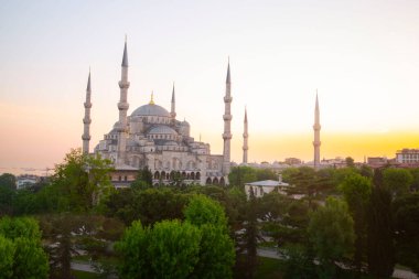 Mavi Camii (Sultanahmet Camii), Boğaziçi ve Anadolu Yakası manzarası, Istanbul, Türkiye