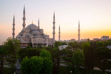 Mavi Camii (Sultanahmet Camii), Boğaziçi ve Anadolu Yakası manzarası, Istanbul, Türkiye