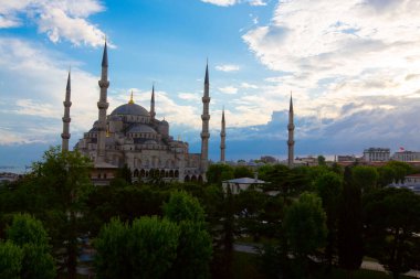 Mavi Camii (Sultanahmet Camii), Boğaziçi ve Anadolu Yakası manzarası, Istanbul, Türkiye